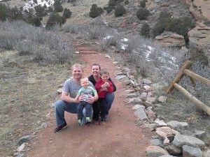 The 4 of us in Red Rock, CO