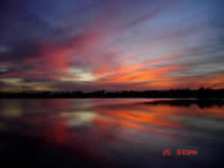 Sunset At Wagon Train Lake