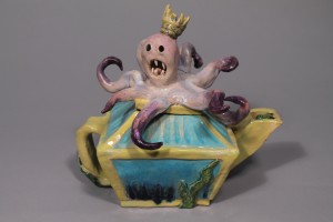 Octopus Teapot by Katharen Hedges, Honorable Mention