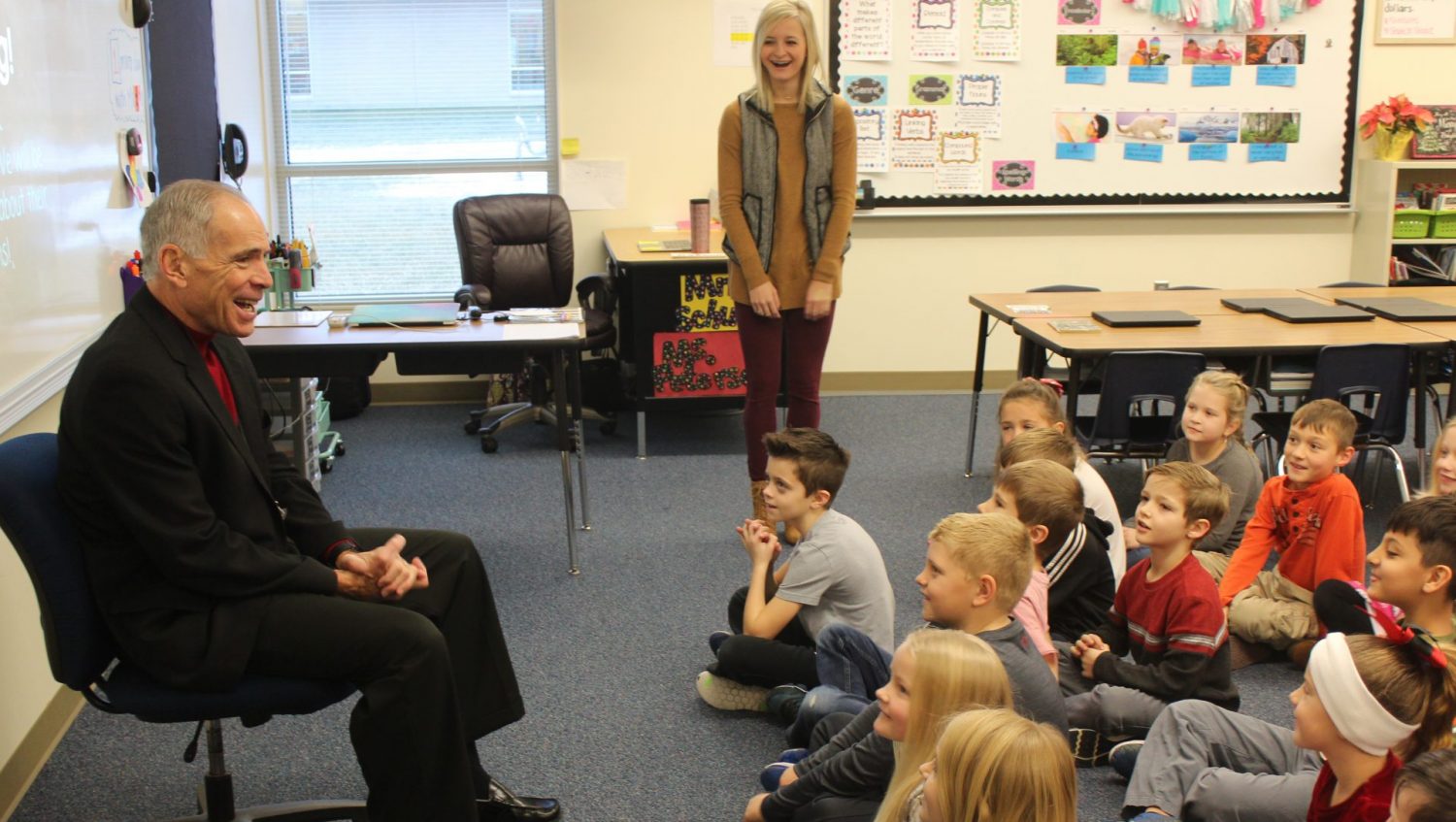 School visits bring awe of students and staff